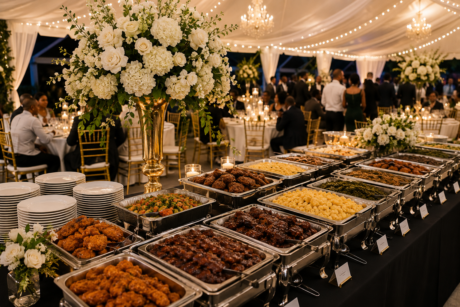 Event catering setup